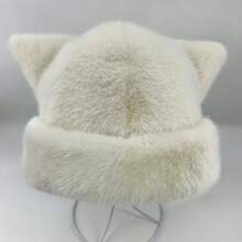 New Cute Plush Ball Design Cat Ear Bucket Hat For Women, Warm Outdoor Casual Cute Hat - Multiple Styles - View 12