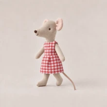 [Academy Mouse]1pc 15cm Academy Style Mouse Plush Doll, Holiday Birthday Gift, Back To School Gift, Children's Room Handmade Fabric Decor - College Mouse - View 4