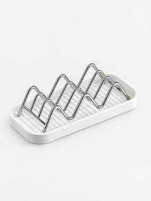 Wavy Design Soap Dish/Rack, Suitable For Bathroom Soap, Kitchen Use Or Countertop Placement (Beside Sink), Can Hold Sponges And Scouring Pads, Quickly Drains Water To Keep Countertop Dry, Sturdy Storage For Sponges And Steel Wool Balls - Multicolor - View 13