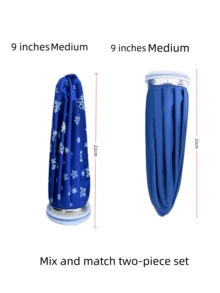 Túi chườm đá vải tái sử dụng 9 inch và 11 inch, có thể nạp lại bằng nước, phù hợp làm mát mùa hè và sử dụng hàng ngày, chất liệu chống rò rỉ, thiết kế miệng rộng dễ đổ đầy, đa năng - A - Xem 18