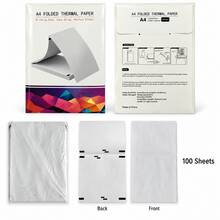 8.5 X 11 Inch A4 Thermal Printer Paper, BPA/BPS-Free, Folded Continuous Paper, Compatible With M08F, MT800, Brother PocketJet PJ762/PJ763MFi (100/200/300 Sheets) - A4 - View 12