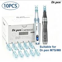 10Pcs Dr.Pen M8 Model Microneedle Pen Replacement Needles, Disposable Replacement Needle Tips, Individually Sterile Blister Packaging, Compatible With M7S/M8 Electric Microneedling Pen, Home Facial Skin Care, Non‑Medical Use - Dr.pen M8 - View 1