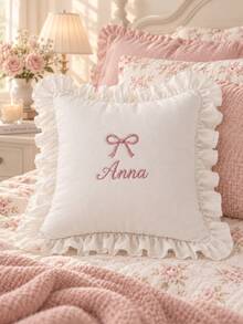Customized Name Pillowcase, Embroidered Pillowcase, Without Pillow Insert, Couple Gift, Wedding Gift, Wedding Keepsake - Multicolor - View 3