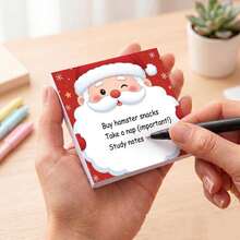 Allydrew Merry Christmas Holiday Sticky Notes, Winter Festival Theme Self-Adhesive Memo Pad, Suitable For Home, Office, Work, Cute Companion Style - one-size - View 7