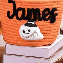 Personalized Halloween Gift Basket, Storage Basket, Trick Or Treat Gift Basket, Handheld Basket, Halloween Gift Basket - Multicolor - View 49