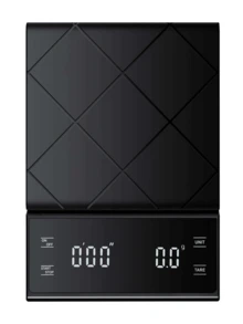 1pc Black High Precision Coffee Scale, 3000g/0.1g Electronic Kitchen Scale, Accurate Weighing, LED Backlit Large Display Screen, Timer, Count Up/Down, Tare Function, Multi-Unit Conversion, Auto Shut-Off, Portable Electronic Gram Scale, Baking Scale, Coffee Brewing, Ingredient Weighing, Home Kitchen And Baking Use, 3 AAA Batteries Not Included - Black - View 10