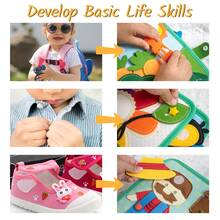 Montessori Busy Book, DIY Felt Quiet Activity Book, 3D Fabric Storybook, Educational Toy For Kids, Learning & Cognitive Development - Multicolor - View 9