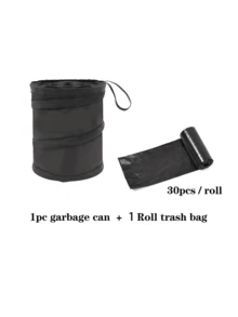 Car Trash Can, Car Storage Box, Foldable Trash Can, Easy To Clean Car Interior Accessories, Car Trash Can, Small Car Trash Can, Car Accessories, Car Interior Accessories, Hanging Car Trash Can Suitable For Vehicles, Compact Foldable Design Suitable For Car Interior Space - Car Trash Can - View 9