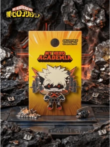 Monogram 1PC Style Collectible Enamel Pin, Bakugou Katsuki Cute Anime Lapel Badge, Hero Fan Gift - Multicolor - View 1