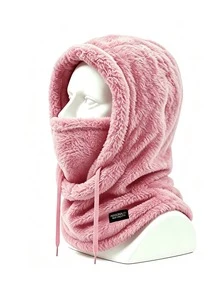 1pc Unisex Winter Fleece Balaclava Face Mask, 3-In-1 Multifunctional Warm Headwear, Windproof Neck Liner, Suitable For Skiing, Cycling, Outdoor Work - Multicolor - View 8