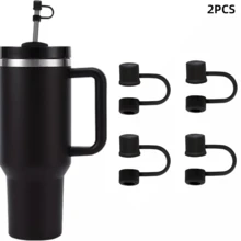 2 PCS Straw Cap Sets, Suitable For 20/30/40 Ounces Travel Cups, PVC Straw Cap Covers, Dust-Proof Beverage Accessories - Multicolor - View 14