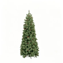 1 Blooming Pine Needle Christmas Tree With Fluffy And Full Branches. The Stable Base Prevents Tipping Over, And The Tree Is Easy To Assemble To Create A Strong Festive Atmosphere. Placed In The Living Room, It Fully Shows The Christmas Vibe. - Multiple Specifications - View 9