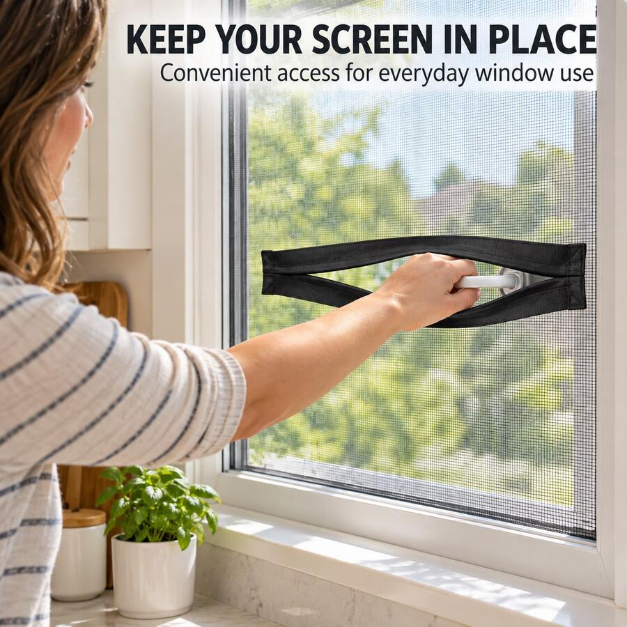 1pc/3pcs Black Magnetic Zipper Strips, DIY Sewing Kit For Skylight/Window Screens, Convenient For Opening And Closing Windows - Black - View 1