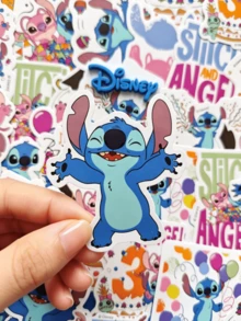 50PCS Disney Stitch Birthday Party Sticker Set, Waterproof PVC Vinyl Stickers, Suitable For DIY Stickers On Laptops, Water Bottles, Suitcases, Scrapbooks And Phone Cases - Multicolor - View 5