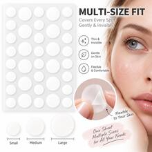 360 buah Plester Jerawat Hidrogel - Plester Tak Terlihat Berkualitas Tinggi. Cocok untuk Semua Jenis Kulit, Ideal untuk Perawatan Kulit, Perawatan Wajah, dan Penggunaan Lainnya. - beraneka warna - View 8