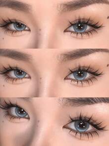 Lower Lash Girl Group False Eyelashes B Curl Segmented Realistic Korean Style Slouchy ACE Trilogy Lashes Beginner Natural Single Cluster Style - B - View 2