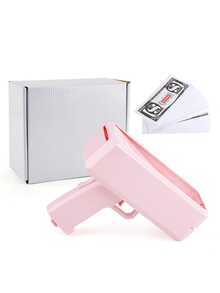 1pc Super Money Gun Toy, Fake Cash Prop Launcher, Handheld Cash Dispenser Simulator, Suitable For Parties, Halloween Decor, Weddings, Birthdays And Holiday Celebrations - Multicolor - View 17