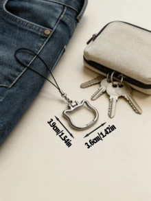 1pc/2pcs 2-In-1 Multifunctional Phone Lanyard And Stand-A Portable, Hands-Free Holder Featuring A Foldable Metal Ring Pendant That Serves As A Stand For Phones And Tablets; An Ideal Birthday Or Holiday Gift For Mothers, Family, And Friends. - B - View 3