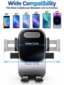 Heavy Duty Suction Cup Car Phone Holder 360° Rotating Dashboard Phone Mount, Suitable For Cars, Trucks, SUVs, Multi-Joint Adjustable Universal Phone Holder, Strong Vacuum Base Car Navigation Accessory - A - View 8
