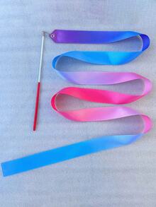 1pc 2m Gradient Color Dance Ribbon, Artistic Dance Gymnastics, Talent Performance Decoration Prop, Gymnastics Dance Ribbon Party Gift, Gymnastics Performance Gymnastics Training Tool, Birthday Party, Ribbon Decoration Small Gift - A - View 9