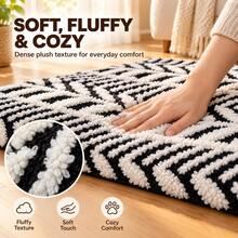2026 New Dog Bed, Dog Mat, Pet Sleeping Pad, Winter Warm Dog Mat, All-Season Universal Cat Mat, Thickened Washable Cat Dog Bed Pad, Non-Slip, Suitable For Cats, Dogs And Other Small To Medium Pets - Black and White - View 7