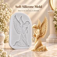 1pc Classical Sculpture Silicone Mold, Candle Mold, Soap Mold, Resin Molds, DIY Soft Pottery Clay Drop Glue Decorative Mold, Plaster Mold, Hand Decorative Art Tools, Multi-Purpose Silicone Mold - Multicolor - View 6