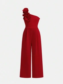 Women Jumpsuits - Red - View 6