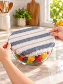 3pcs Reusable Elastic Bowl Covers/Bread Fermentation & Sourdough Starter Covers/Stretchable Cloth Covers/Suitable For Refrigerator Storage/Bread Fermentation Covers/Baking Tools - Multicolor - View 3