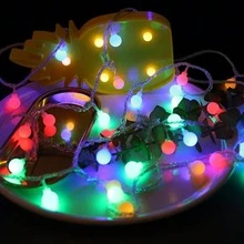 1Pack LED Colorful Ball String Lights, LED Frosted Small Ball String Lights,Ball Fairy String Lights,Indoor Decorative String Lights,Suitable For Outdoor, Atmosphere Decoration, Christmas Holiday Decoration (Battery Powered, Batteries Not Included) - Colorful - View 8
