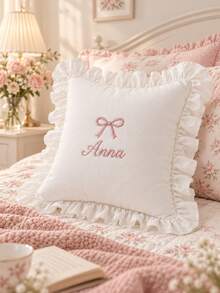 Customized Name Pillowcase, Embroidered Pillowcase, Without Pillow Insert, Couple Gift, Wedding Gift, Wedding Keepsake - Multicolor - View 4