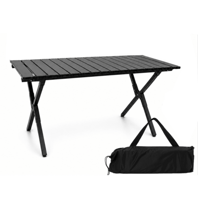 Pacilack Mesa lateral portátil para camping, mesa de playa plegable de aleación de aluminio, ligera y portátil, mesa plegable de aleación de aluminio con bolsa de transporte para camping, cocina al aire libre, playa, picnic, barco y viajes