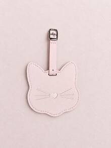 Cute Cat Shaped Luggage Tag, Adjustable Buckle Luggage Identification Tag, Unisex Travel Bag Hanging Tag, Essential For Airport/Train/Vacation Travel - Multicolor - View 11