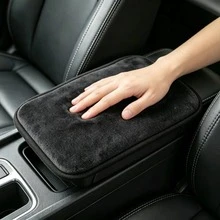 1pc Car Armrest Pad, Center Console Heightening Soft Cushion, Suitable For Vehicle Interior, Armrest Cover - one-size - View 5