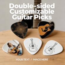 10 buah pick gitar dua sisi yang dapat disesuaikan dan dipersonalisasi, mendukung pengunggahan gambar khusus, ketebalan 0,81 mm, cocok untuk gitar akustik dan elektrik, hadiah unik untuk pecinta musik, sempurna untuk latihan sehari-hari. - MultiWarna - View 8