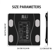 Smart Body Fat Scale, LED Display Digital Bathroom Scale, Bluetooth Connected Weight Scale, Accurate BMI Muscle Mass Body Fat Percentage Analyzer, Portable Electronic Body Scale For Home Bathroom Dormitory Fitness Use - A - View 12