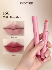 JOOCYEE 輕盈不暈染絲絨啞光唇彩筆 長效持色 唇妝不沾染 不褪色 - 166 Wild Hawthorn - 查看 2