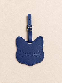 Cute Cat Shaped Luggage Tag, Adjustable Buckle Luggage Identification Tag, Unisex Travel Bag Hanging Tag, Essential For Airport/Train/Vacation Travel - Multicolor - View 15