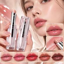 Lipstik Pelembap dengan Warna Suhu yang Melembapkan, Lipstik Halus dan Mengkilap untuk Wanita, Perawatan Bibir dengan Warna Tipis yang Melembapkan untuk Riasan Sehari-hari - tidak ada - View 1