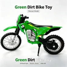 Realistic Off-Road Motorcycle Alloy Model Desktop Collectible Display Piece, Birthday Christmas Easter Party Small Gift, Holiday Gift, Prank Toy, Fun Decorative Prop - Multicolor - View 4