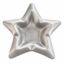 1pc Star-Shaped Resin Jewelry Storage Tray, Silver Metallic Wave Textured Decorative Organizer Tray, Suitable For Rings, Earrings, Necklaces, Bracelets, Vanity Mirror Table Home Desktop Decor - Multicolor - View 3