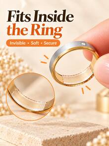 2/1 Set Pita Pengatur Ukuran Cincin Transparan, Pita Pengurang Ukuran Cincin Perekat Sendiri, Patch Pengecil Cincin Transparan Lembut, Cocok untuk Cincin Longgar, Dapat Digunakan Kembali, Patch Pengencang Cincin Perak Emas yang Nyaman dan Tidak Tebal, Film Pengatur Ukuran Cincin Fleksibel - beraneka warna - View 1