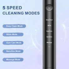 schoben Powerful Electric Toothbrush & Water Flosser Combo, Home Water Flosser, Electric Toothbrush Set, Oral Care Kit, Gift & Giveaway - Black - View 4