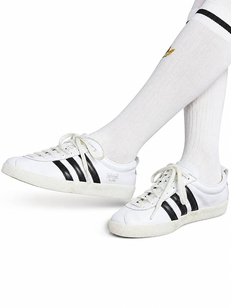 Adidas Clover Women's Shoes Color Block Flip-Up Sneakers With Suede Retro Sneakers - White/Black - View 1