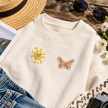 16Pcs Retro Hippie Boho Iron On Embroidery Patches, Mixed Sun Rainbow Flower Applique Set - Multicolor - View 4
