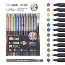 Langguo New Colorful Pencils Plastic Barrel Easy To Write No Mess 12pcs/Set 8sets 96 Colors Soft Core Suitable For Learning Classroom Painting Gift Suitable For Back To School And Various Sketching Works - Sets - View 2