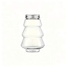 Christmas Tree Transparent Plastic Storage Jar, Holiday Gift Packaging Bottle, Reusable Candy Cookie Nut Juice Beverage Container, Sealed Plastic Storage Canister, Christmas Party Favor - Multicolor - View 6