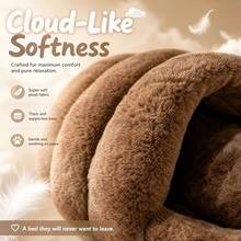 Slipper Shaped Cat & Dog Bed, Comfortable Indoor Sleeping Nest For Autumn/Winter - Multicolor - View 10