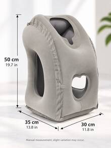 Inflatable Travel Pillow, Lightweight And Portable With Ergonomic Design, Suitable For Office (Including Students Napping On Desks), Also For Use On Planes, Cars Or Trains. Holiday - Multicolor - View 4