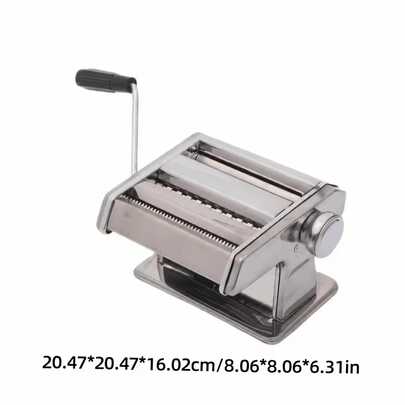 Máquina para hacer pasta, máquina para fideos, 8 ajustes de grosor, máquina 2 en 1 con rodillos y cortador, rodillo para masa, hace fideos, perfecta para pasta, farfalle, lasaña o masa para empanadillas, utensilio de cocina, ideal para amantes de la pasta, regalo para el Día del Padre