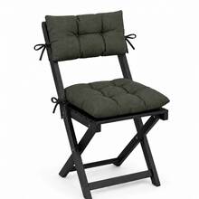 1 Pc-2pcs Premium Versatile Seat Cushion – Multipurpose Pad For Dining Chairs, Floor Seating, And Armchairs - Dark Green - View 10
